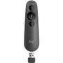 Logitech R500s Laser Presentation Remote - Laser - Wireless - Bluetooth - 2.40 GHz - Graphite, Black - USB - 3 Button(s) (Fleet Network)