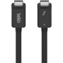 Belkin CONNECT Thunderbolt 4 Cable, 1M, Passive - 3.3 ft Thunderbolt 4 Data Transfer Cable for Docking Station, Notebook, Smartphone, (INZ003bt1MBK)