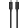 Belkin CONNECT Thunderbolt 4 Cable, 1M, Passive - 3.3 ft Thunderbolt 4 Data Transfer Cable for Docking Station, Notebook, Smartphone, (INZ003bt1MBK)