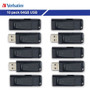 Verbatim Store 'n' Go 64GB USB Flash Drive - 64 GB - USB - Black - Lifetime Warranty - 10 Pack (Fleet Network)