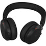 Jabra Evolve2 75 Wireless On-ear Stereo Headset - USB-A - For MS Teams - Black - Binaural - Ear-cup - 3000 cm - Bluetooth - 20 Hz to - (27599-999-999)