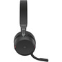 Jabra Evolve2 75 Wireless On-ear Stereo Headset - USB-A - For MS Teams - Black - Binaural - Ear-cup - 3000 cm - Bluetooth - 20 Hz to - 27599-999-999