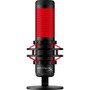 HyperX QuadCast Electret Condenser Microphone - Black, Red - Stereo -36 dB - Bi-directional, Cardioid, Omni-directional - Shock Mount (Fleet Network)