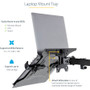 StarTech.com VESA Laptop Tray, Adjustable Monitor Arm Laptop Tray, Secures Notebooks up to 4.5kg (9.9lb), 75x75 & 100x100 VESA, - tray (LAPTOP-ARM-TRAY)
