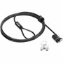 Lenovo NanoSaver Essential Cable Lock - Keyed Lock - Black - Galvanized Steel Zinc Alloy Stainless Steel - 49 ft - For Notebook 4XE1F30276
