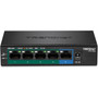TRENDnet 5-Port Gigabit PoE Switch - 5 Ports - Gigabit Ethernet - 101001000Base-T - TAA Compliant - 2 Layer Supported - 36 W Power TPE-TG52