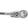 Targus DEFCON Ultimate Universal Keyed Single Head Lock, Retail - Patented T-bar/Key Lock - Silver - Galvanized Steel - 6.5 ft - For (ASP95GL)