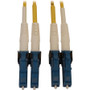 Tripp Lite N370X-01M Fiber Optic Duplex Network Cable - 3.3 ft Fiber Optic Network Cable for Network Device, Switch, Patch Panel - 2 x (Fleet Network)