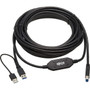 Tripp Lite USB Active Repeater Cable - USB-A to USB-B MM USB 32 Gen 1 25 ft 76 m - 25 ft USBUSB-B Data Transfer Cable for - U328-025-1