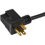 StarTechcom Power Extension Cord - For PC Monitor Scanner Printer - Black - 3 ft Cord Length PAC1023