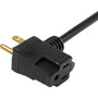 StarTechcom Power Extension Cord - For PC Monitor Scanner Printer - Black - 3 ft Cord Length PAC1023