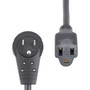 StarTechcom Power Extension Cord - For PC Monitor Scanner Printer - Black - 6 ft Cord Length RTPAC1016