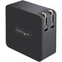 StarTechcom USB C Wall Charger 60W PD with 6ft2m Cable Portable USB Type C Laptop Charger Universal Adapter USB IFETL Certified WCH1CBK