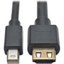 Tripp Lite P586-003-HD-V4A HDMIMini DisplayPort AudioVideo Cable - 3 ft HDMIMini DisplayPort AV Cable for Monitor AudioVideo TV P586-003-HD-V4A