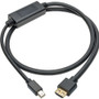 Tripp Lite P586-006-HD-V4A HDMI/Mini DisplayPort Audio/Video Cable - 6 ft HDMI/Mini DisplayPort A/V Cable for Monitor, Audio/Video TV, (P586-006-HD-V4A)