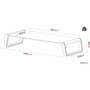 Amer Mounts Desk Monitor Riser Stand - 499 kg Load Capacity - 380 9652 mm Height x 880 22352 mm Width - Desk - Glass - AMRPHONEBOOK