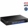 TRENDnet 8-Port 10G Switch - 8 Ports - 10 Gigabit Ethernet, 5 Gigabit Ethernet, 2.5 Gigabit Ethernet - 10GBase-T, 5GBase-T, 2.5GBase-T (Fleet Network)