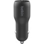Belkin BoostCharge Dual Car Charger with PPS 37W + USB-C Cable with Lightning Connector - 37 W (CCB004bt1MBK-B5)