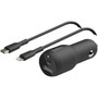 Belkin BoostCharge Dual Car Charger with PPS 37W  USB-C Cable with Lightning Connector - 37 W CCB004bt1MBK-B5