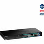 TRENDnet 26-Port Gigabit PoE+ Switch, 24 x 30W PoE+ Ports, 2 Gigabit SFP Slots, 380W PoE Budget, 52Gbps Switching Capacity, 1U 19" - - (Fleet Network)