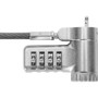 Targus DEFCON Ultimate Universal Resettable Combination Cable Lock - Resettable - 4-digit - Patented T-bar/Combination Lock - Silver - (ASP96RGL)