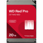 WD Red Pro WD201KFGX 20 TB Hard Drive - 3.5" Internal - SATA (SATA/600) - Conventional Magnetic Recording (CMR) Method - NAS Device - (Fleet Network)