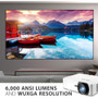 ViewSonic LS920WU 3D Laser Projector - Floor Mountable, Ceiling Mountable - High Dynamic Range (HDR) - 1920 x 1200 - Front - 1080p - - (LS920WU)
