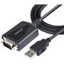 StarTech.com 3ft (1m) USB to Serial Cable with COM Port Retention, DB9 Male RS232 to USB Converter, USB to Serial Adapter, Prolific IC (Fleet Network)