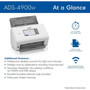 Brother ADS-4900W Sheetfed Scanner - 600 x 600 dpi Optical - 48-bit Color - 60 ppm Mono - 60 ppm Color - Duplex Scanning - USB ADS4900W