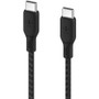 Belkin BoostCharge USB-C to USB-C Cable 100W - (2 meter / 6.6 foot, Black) - 6.6 ft USB-C Data Transfer Cable for MacBook, Chromebook, (CAB014bt2MBK)