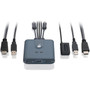 IOGEAR 2-Port Full HD KVM Switch with HDMI and USB Connections - 2 Computers - 1 Local Users - 1920 x 1200 - 4 x USB - 3 x HDMI GCS32HU
