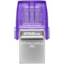 Kingston DataTraveler microDuo 3C USB Flash Drive - 256 GB - USB 32 Gen 1 Type C USB 32 Gen 1 Type A - 200 MBs Read Speed - - DTDUO3CG3256GB