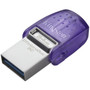 Kingston DataTraveler microDuo 3C USB Flash Drive - 64 GB - USB 32 Gen 1 Type C USB 32 Gen 1 Type A - 200 MBs Read Speed - - 5 DTDUO3CG364GB