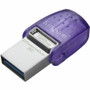 Kingston DataTraveler microDuo 3C USB Flash Drive - 128 GB - USB 3.2 (Gen 1) Type A, USB 3.2 (Gen 1) Type C - 200 MB/s Read Speed - 5 (Fleet Network)