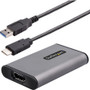 StarTech.com USB 3.0 HDMI Video Capture Device, 4K Video External USB Capture Card/Adapter, UVC Screen Recorder, works w/USB-A, USB-C, (Fleet Network)