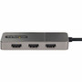 3-Port USB-C MST Hub, Triple HDMI up to 4K 60Hz w/DP 1.4 Alt Mode & DSC, Multi-Monitor Adapter/Splitter, Windows Only - USB-C to HDMI (MST14CD123HD)