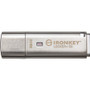 IronKey Locker+ 50 USB Flash Drive - 32 GB - USB 3.2 (Gen 1) Type A - 145 MB/s Read Speed - 115 MB/s Write Speed - Silver - XTS-AES, - (IKLP50/32GB)