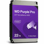 WD Purple Pro WD221PURP 22 TB Hard Drive - 35 Internal - SATA SATA600 - Conventional Magnetic Recording CMR Method - Server - WD221PURP