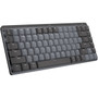 Logitech MX Mechanical Keyboard - Wireless Connectivity - Bluetooth - English - iPad - Mac - MechanicalMX Keyswitch - Gray 920-010831