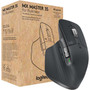 Logitech MX Master 3S for Business - Full-size Mouse - Darkfield - Wireless - Bluetooth - Rechargeable - Graphite - USB Type A - 8000 910-006581