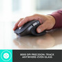 Logitech MX Master 3S for Business - Full-size Mouse - Darkfield - Wireless - Bluetooth - Rechargeable - Graphite - USB Type A - 8000 910-006581