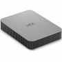 LaCie STLP2000400 2 TB Portable Hard Drive - Moon Silver - USB 3.1 Type C External Storage for Mobile Backups & File Transfer