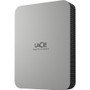 LaCie Mobile Drive STLP5000400 5 TB Portable Hard Drive - External - Moon Silver - Desktop PC, MAC Device Supported - USB 3.2 (Gen 1) (Fleet Network)