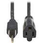 Tripp Lite Power Extension Cord - For Computer Monitor HDTV Printer Server UPS PDU - 125 V AC13 A - Black - 12 ft Cord Length - P022-012-13A
