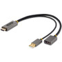 StarTech.com 1ft (30cm) HDMI to DisplayPort Adapter, 4K 60Hz HDR HDMI Source to DP Monitor, USB Bus Powered, HDMI 2.0 to DisplayPort - (Fleet Network)