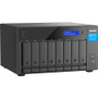 QNAP TVS-h874-i5-32G SAN/NAS Storage System - 1 x Intel Core i5 i5-12400 Hexa-core (6 Core) 2.50 GHz - 8 x HDD Supported - 0 x HDD - 8 (Fleet Network)