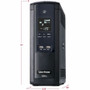 CyberPower Intelligent LCD BRG1500AVRLD2 1500VA Mini-tower UPS - Mini-tower - AVR - 8 Hour Recharge - 2 Minute Stand-by - 120 V AC - V (BRG1500AVRLCD2)