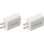 IOGEAR GearPower Compact USB-C 20W Charger 2 Pack - 2 Pack - 20 W - 5 V DC3 A 9 V DC 12 V DC Output GPAWC20W2P
