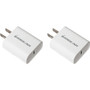 IOGEAR GearPower Compact USB-C 20W Charger 2 Pack - 2 Pack - 20 W - 5 V DC3 A 9 V DC 12 V DC Output GPAWC20W2P