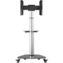 Tripp Lite DMCS3770SG75 Premier Rolling TV Cart - 79.38 kg Capacity - 3" (76.20 mm) Caster Size - Glass, Steel - 31.5" Width x 19" x - (Fleet Network)